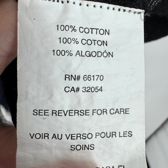 Anthropologie Dress Nor Black Nor White Medium 100% Cotton Black White - Picture 6 of 6